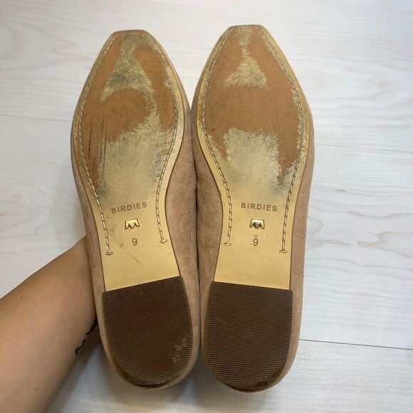 Birdies The Crane Ballet Flats Fawn Suede Womens Size 9 Slip On Comfort - Picture 7 of 10
